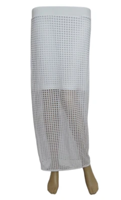 Maxi Falda Bench Blanca Ojales Talla Grande Excelente Estado Foto 1 de 4