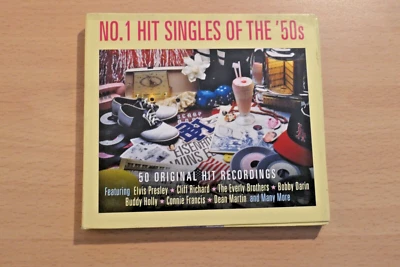 Various - No. 1 Hit Singles of the '50s 2CD (2011) VGC. - Image 1 of 4