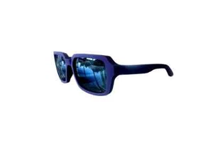 100% RIDELEY Sunglasses Soft Tact Deep Purple Frame Black Mirror Lenses - Picture 1 of 5