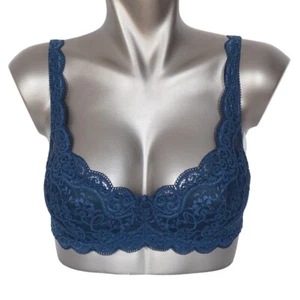 Triumph Amourette 300 WHP biustonosz miseczki 1786/ph ciemnozielony seksowna koronkowa bielizna NOWY - Zdjęcie 1 z 2