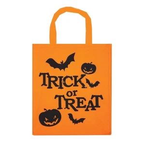 Henbrandt Halloween Fabric Trick or Treat Party Bags Asst Colours Single Bag New - Picture 1 of 2