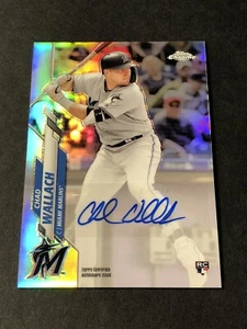 2020 Topps Chrome Update Chad Wallach Autograph Refractor Rookie Card - Picture 1 of 2