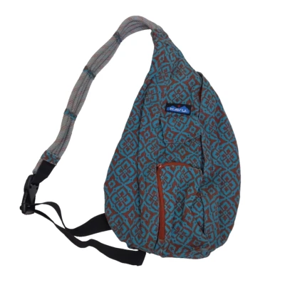 Mochila de ombro de algodão KAVU bolsa de corda mosaico deserto US$ 55 - Imagem 1 de 4