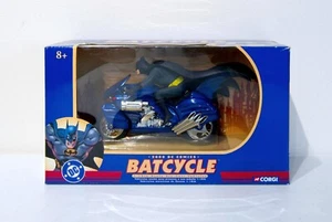 Corgi 1:16 Scale DC comics Classics Batman Blue Batcycle #77404 NIB - Picture 1 of 3