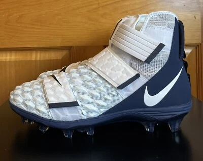 Nike Force Savage Elite 2 White/Navy Mesh Football Cleats BV3962-103 Men Size 15 - Image 1 of 4