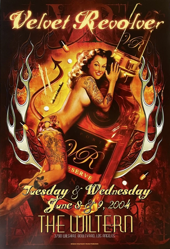 Velvet Revolver Concert Poster San Francisco 2004 - Image 1 of 1