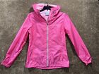 Columbia Hooded Rain Jacket Womens Adult Small - Pink - Zip Up Waterproof