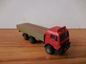 HIGH SPEED 1/64 BENZ? RED FLATBED LUMBER CUSTOM? TRUCK FARM CONSTRUCTION TOY - Picture 1 of 4