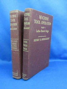 Machine Tool Operation Part 1 And Part 2 By Henry D Burghardt 1947 2 Volumes - Picture 1 of 6