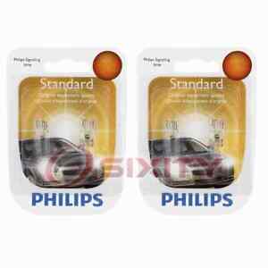 2 pc Philips Map Light Bulbs for Lincoln LS Mark VIII MKX 1993-2010 re