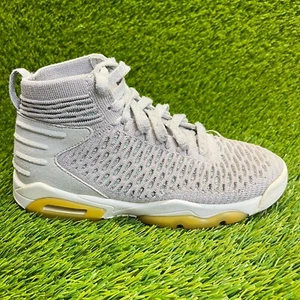 Nike Air Jordan Flyknit Elevation 23 Boys Size 4.5Y Gray Athletic Shoes Sneakers - Picture 1 of 10