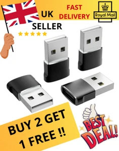 USB type C Female to USB A Male Adapter Converter Charger connector plug C UBS A - Picture 1 of 6