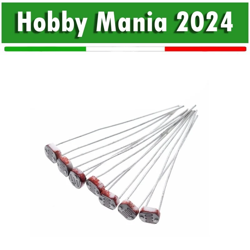 10 Pezzi - Fotoresistenza fotosensore fotocellula LDR 5528 5mm - Immagine 1 di 1