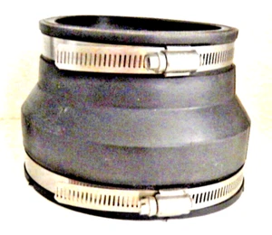 { New Fernco Inc. 1002-44 4" Clay to 4" Cast Iron or Plastic Flexible Coupler - Picture 1 of 2