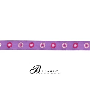 Belagio Enterprises 5/8" Embroidered Cotton Ribbon (25 Yard Roll) | BR-7647-7662 - Picture 1 of 13