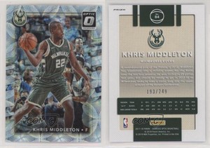 2017-18 Panini Donruss Optic Premium Prizm /249 Khris Middleton #84