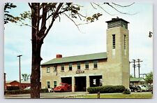 c1950s~Sampson Air Force Base~Geneva New York NY~Fire Station~VTG Postcard