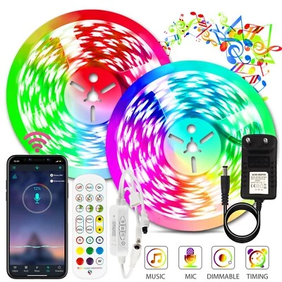 5m-30m LED Band Streifen RGB Stripe Leiste Licht 5050 SMD Lichtschlauch Dimmbar - Bild 1 von 4