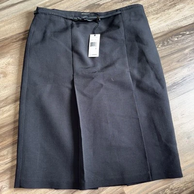 Leon Max Limited Edition Black Pencil Skirt Womens 6 Double Vented Slits Capsule - Image 1 of 4