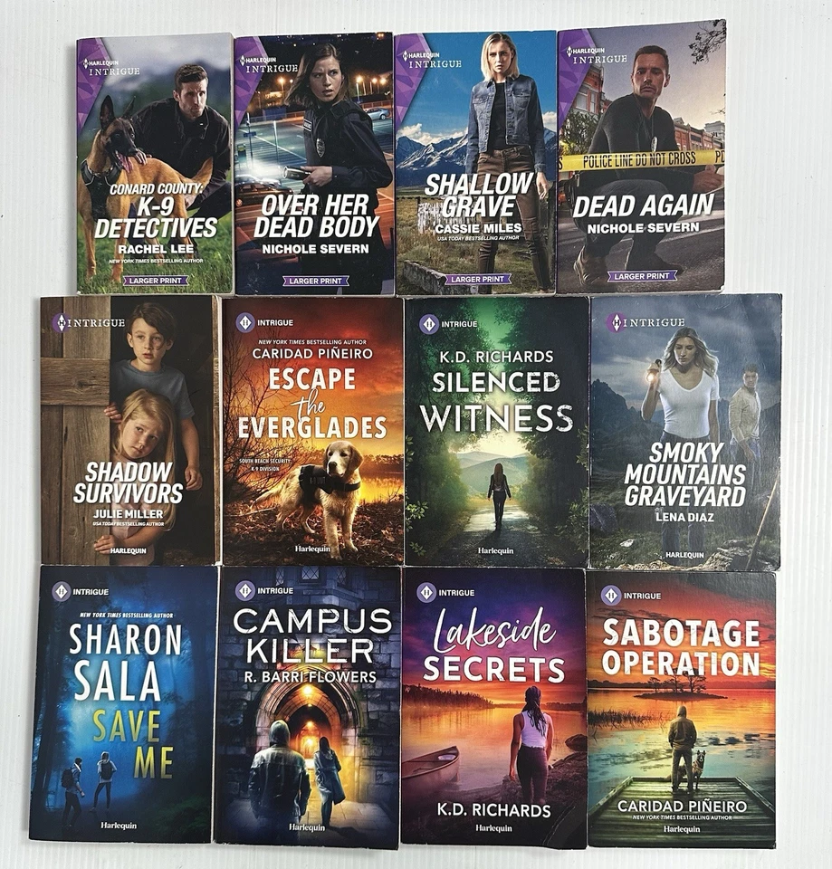 Harlequin Intrigue Lot Of 12 Romance Suspense Paperback - Image 1 of 4