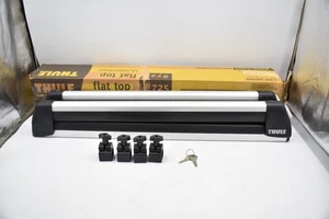 Thule 725 Flat Top 6 Ski Snowboard Roof Rack Locks Key SquareBar Mounts SnowPack - Picture 1 of 5