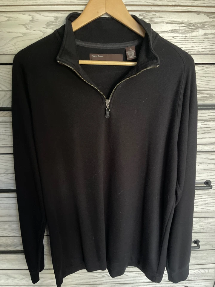 Mens Perry Ellis 1/2 zip pullover - Image 1 of 3