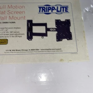Tripp Lite Swivel Tilt Full Motion Wall Mount Arm 17" to 42" TV DWM1742MA - Picture 1 of 2