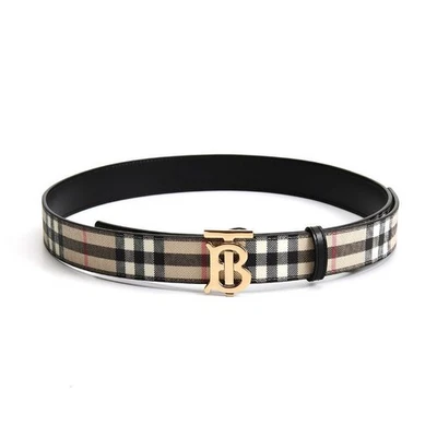 Cinturón reversible Burberry TB Logo Vintage Check negro 8052482 148643645 Foto 1 de 4