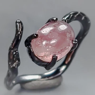 New year gift Natural Tourmaline Ring 925 Sterling Silver Size 6 /R433430 - Image 1 of 4