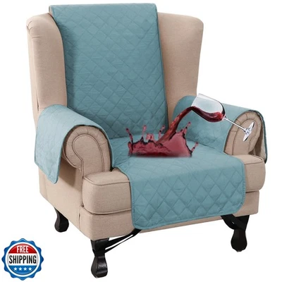 Cubierta de silla de ala 100 % impermeable turquesa Foto 1 de 4