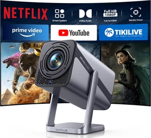 Smart Projektor 4K Netflix WiFi6 Bluetooth Dolby Audio Mini Tragbar HDMI ARC - Bild 1 von 7