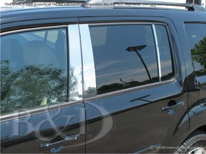 Chrome PIllar Posts FOR HONDA PILOT Fits 2016-2022 INCLUDES 8PCS - Picture 1 of 4