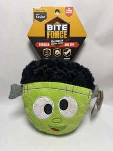 Bite Force Durable Plush Frankenstein Halloween Chew Dog Toy with DuPont Kevlar - Picture 1 of 9