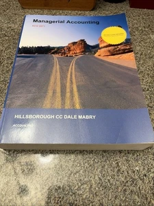 Managerial Accounting ACG 2071 HCC Edition Paperback Excellent - Imagen 1 de 5
