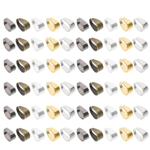 500 Pcs Bail Charm Clasp Necklace Oval Buckle Vintage Jewelry Crafts eBay