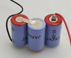 3.6V 600mAh NiCd Rechargeable Battery Pack ( 1/2A x 3 ) OFFSET - Picture 1 of 3