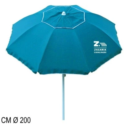 OMBRELLONE OMBRELLO MARE GIARDINO ASIA DIAM. 2 MT. ANTIVENTO COLORE BLU - Immagine 1 di 2