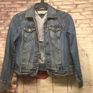 Chaqueta de Jean para Mujer Tommy HILFIGER Recortada con Botones Med Lavado Talla S PEQUEÑA - Imagen 1 de 3