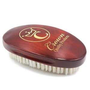 CQP Medium Firm Premium Mixed Boar bristle Caesar Hairbrush Cherrywood - Picture 1 of 4