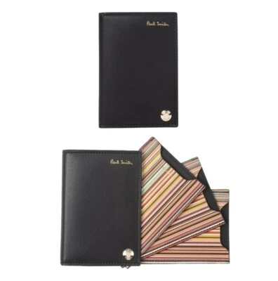 ⚡RARO⚡ Cartera Portatarjetas a Rayas Negra Paul Smith *NUEVA CON ETIQUETAS* Foto 1 de 4