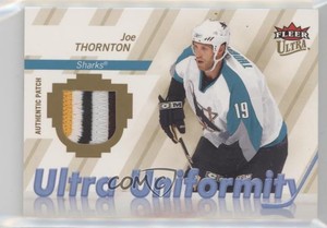 2007-08 Fleer Ultra Ultra Uniformity Patch /25 Joe Thornton #U-JT Patch