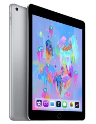 Apple iPad 6th Generation 9.7 Inch Tablet Wifi 32GB Storage Space Grey Grade A - Image 1 of 4