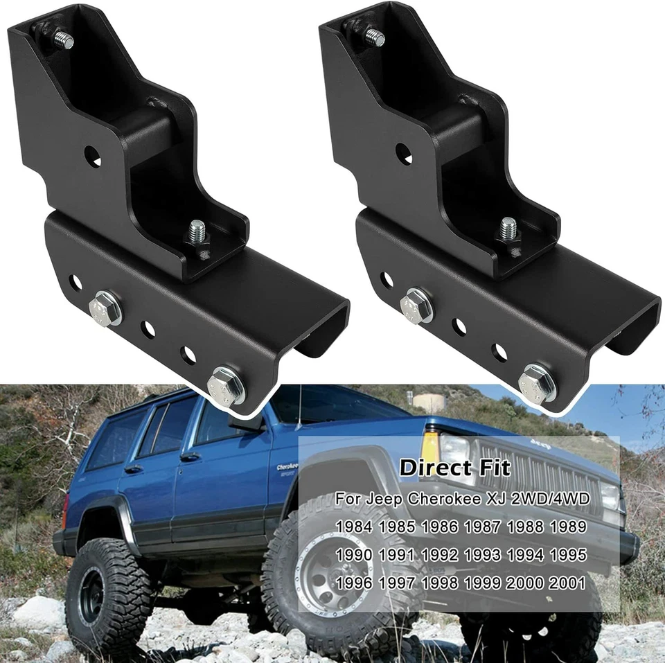 Kit de reubicación de grillete trasero de 1,5" para Jeep Cherokee XJ para Jeep Comanche MJ  Foto 1 de 4
