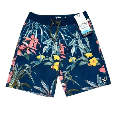 Billabong Big Boys Size 26 Blue Sundays Pro Mid Recycler Board Shorts Swim NWT - Image 1 of 4