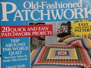 Vtg Old-Fashioned PATCHWORK Spring 1990 Magazine 20 Quick & Easy Projects TULIP - Picture 1 of 11