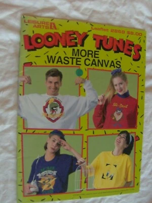 MORE LOONEY TUNES WASTE CLOTH Shirt CROSS STITCH PATTERN CHART Bugs Daffy Tweety - Image 1 of 4