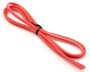 New Tekin 12awg Silicon Flex Wire Silicone (Red) 3 feet (3′) TT3012 - Picture 1 of 2