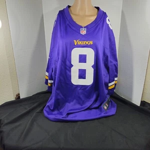 Nikeon Field Minnesota Vikings #8 Kirk Cousins NFL Football Jersey 2X Size XXL - Picture 1 of 18