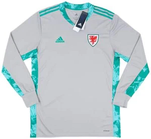 WALES ORIGINAL GRAY L/S KEEPER JERSEY, ADIDAS, SIZE L. BNWT - Picture 1 of 2