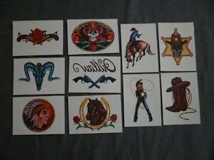 Tatuaggi Temporanei AllStar Outlaw Rub-On Lotto di 10 Divertenti Novità Regalo Festa Scuola - Foto 1 di 3